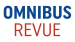 Omnibusrevue in roter and blauer Schrift