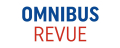 Omnibusrevue in roter and blauer Schrift