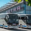 Reisebusse: Setra-Busse für die Bustouristik und die Lufthansa