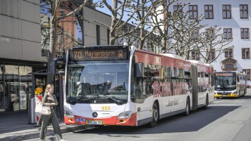 Linienbus in Mainz, Rheinland-Pfalz