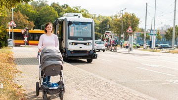 EVA-Shuttle, Karlsruhe, autonom, Easymile