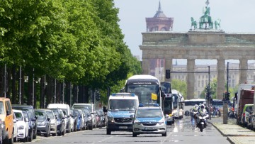 Busdemo, Demonstration, Berlin