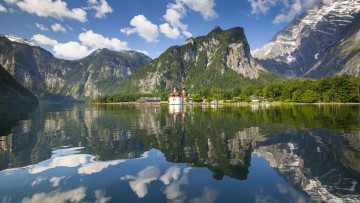 Bayerische Seenschifffahrt, Königssee,Wallfahrtskirche, St. Bartholomä, Jagdschloss, Bayern