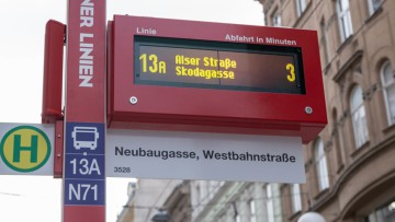 Digitale Infosäule Wiener Linien