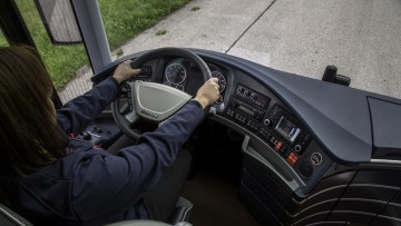 Fahrer, Busfahrer, Frau