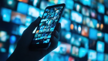 Smartphone-Screens, Digitalisierung und KI