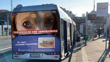 Bus Ärzte gegen Tierversuche 