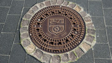 Gullydeckel auf Sylt