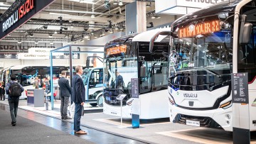 Stadtbusse auf der IAA Transportation in Hannover