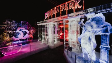 Europa Park Eis Skulpturen Dome