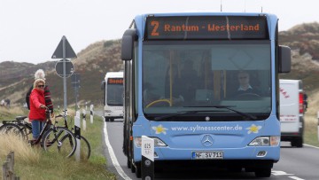 Linienbus auf Sylt in Schleswig-Holstein