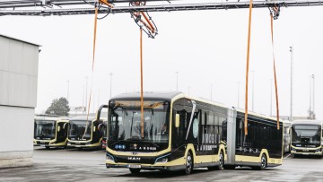 Neue Elektrobusse von MAN in Vorarlberg bei ÖBB Postbus