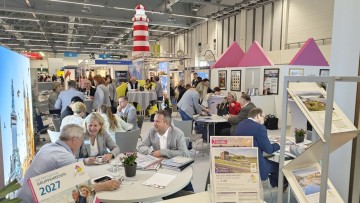 Stand von  Behringer Touristik auf der RDA GTE 2026 in Halle 1 der Koeln Messe