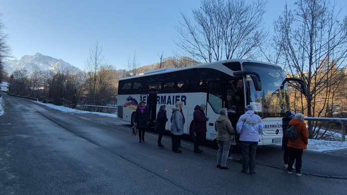Ankunft Reisebus Obermaier Busreisen in Berchtesgaden