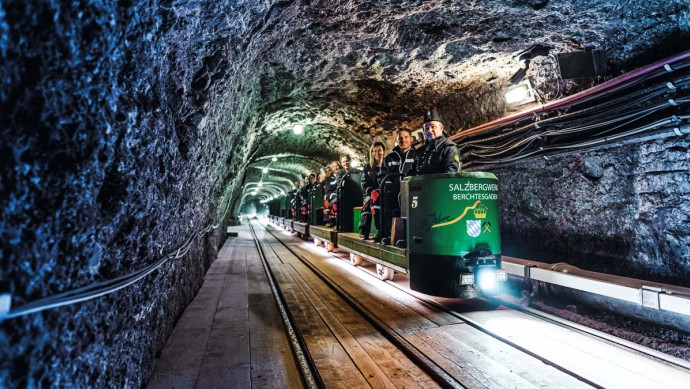 Grubenbahn im Salzbergwerk Berchtesgaden