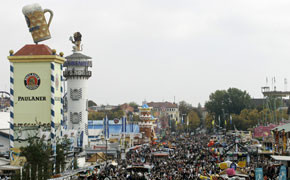 Hier parken Busse zur Wies'n