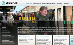 Arriva zeigt sich frisch im Netz Arriva zeigt sich frisch im Netz