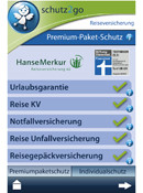Reiseversicherungs-App von HanseMerkur
