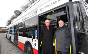 Hochbahn Hamburg Solaris Urbino electric