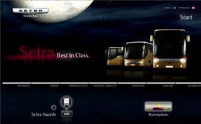 Setra mit neuem Internet-Auftritt
