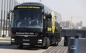 BVB Dortmund neuer MAN Mannschaftsbus