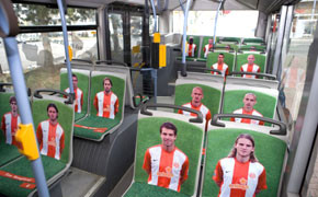 Mainz 05-Forschungsbus rollt durch Mainz Mainz 05-Forschungsbus rollt durch Mainz
