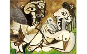 Pablo Picasso Couple à l'oiseau
