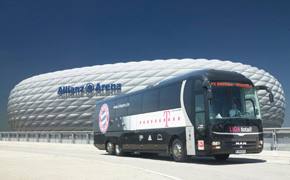 MAN FC Bayern-Mannschaftsbus