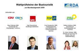 RDA befragt Parteien zur Bustouristik