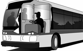 Neue Schutzscheibe für Busfahrer