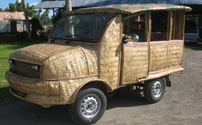 Bambus-Bus auf den Philippinen