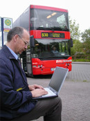 Einmalig in Deutschland: VKU bietet Internetzugang im Linienbus Internetzugang im Bus/VKU