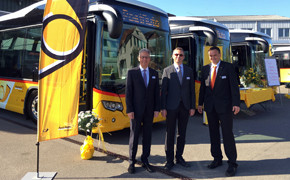 PostAuto Schweiz Hyrbidbus Scania
