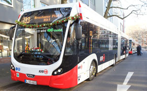 Köln: Buslinie 133 auf Elektrobetrieb umgestellt