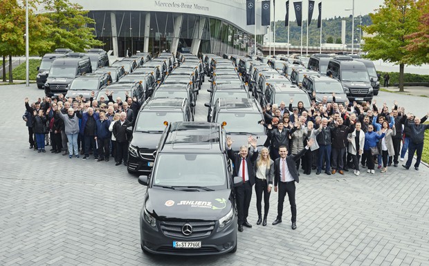 105 Vans von Mercedes-Benz für Schlienz-Tours