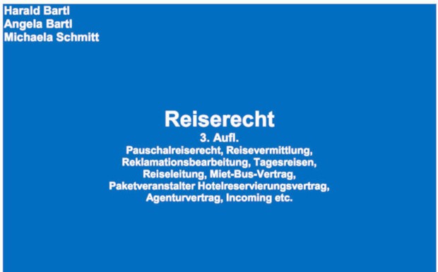 Buch "Reiserecht" erschienen