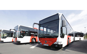 Die Stadtwerke Krefeld setzen mit vier Hybrid-Bussen auf saubere Flotte Hybrid Citaro der SWK