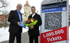 Eine Million Handytickets MVG