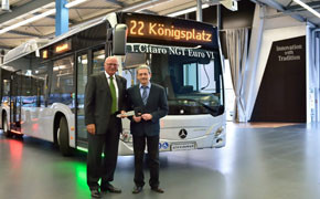 Augsburg erhält Erdgasbusse von Mercedes-Benz