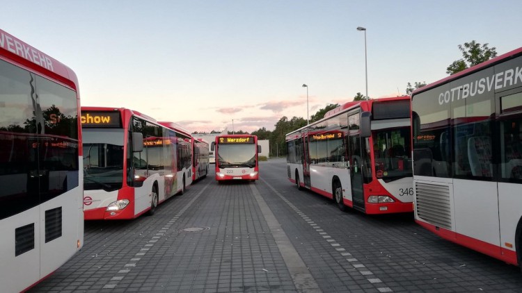 Busse Betriebshof Cottbusverkehr