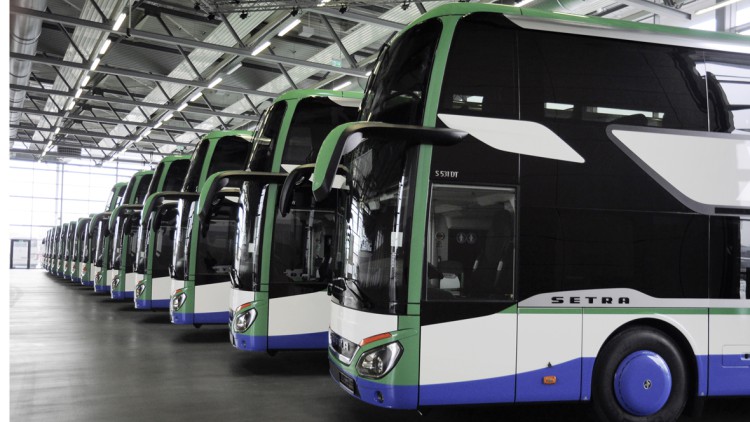Setra-Busse für Geldhauser