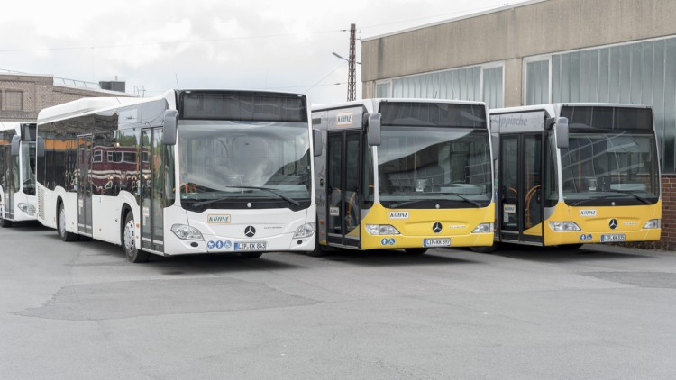 Busse im Depot 