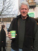 Bill Clinton zu Gast bei Marché