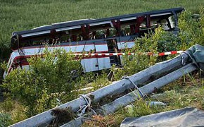 65-Jährige bei Busunfall getötet