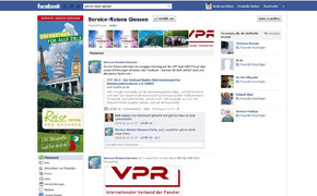 Screenshot Service Reisen Gießen auf Facebook
