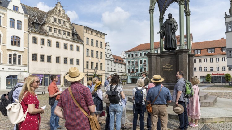 Stadtführung in der Altstadt von Lutherstadt Wittenberg in Sachsen-Anhalt