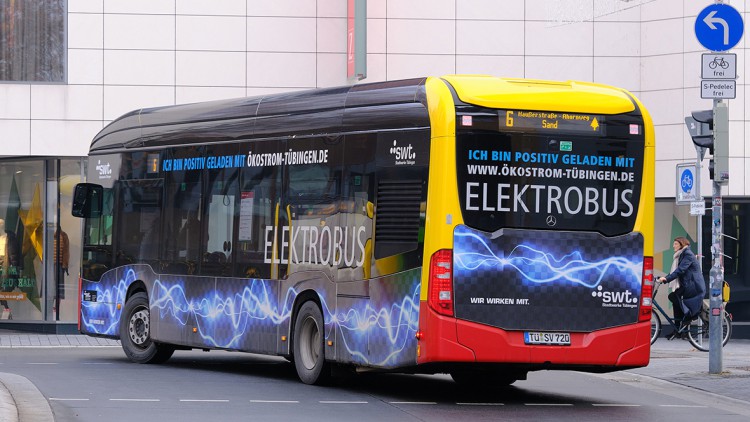 Elektrobus in Tübingen 2020