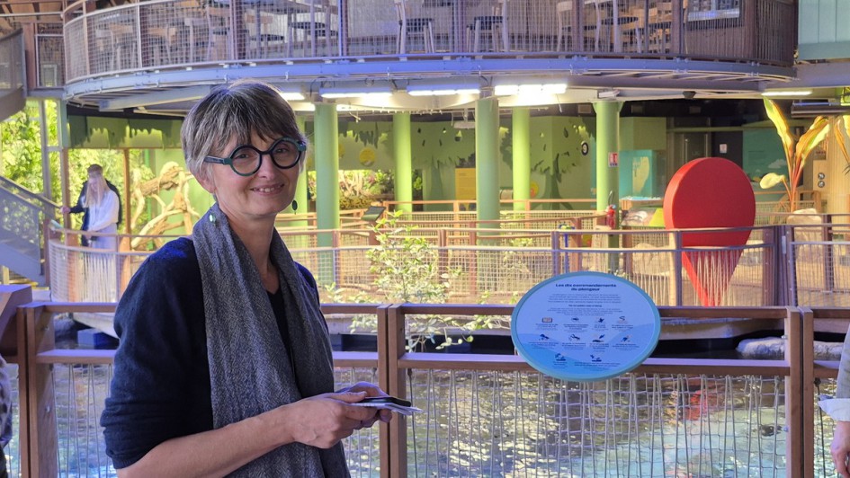 Aurélie Martin in der neuen Tropenausstellung