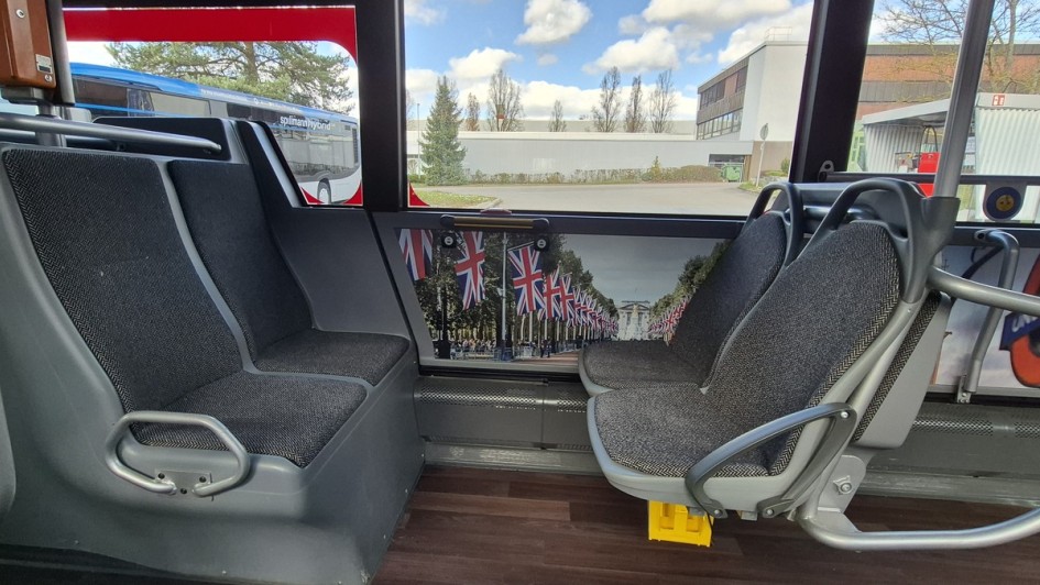 London-Bus von innen