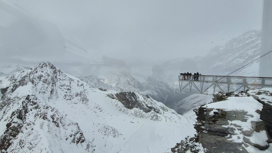 Aussichtspunkt auf dem  Tiefenbachgletscher in Sölden